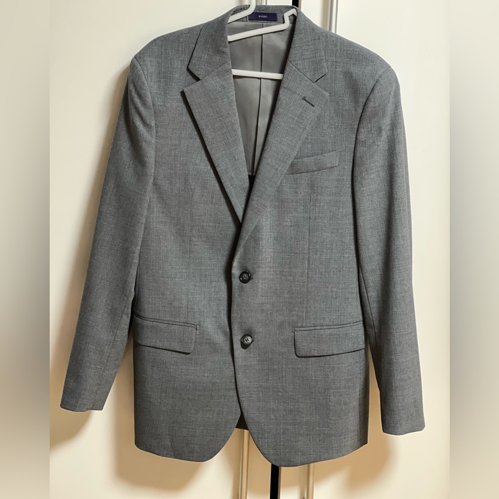 Basso two button Stretch Wool Sportcoat Suit Jacket Stretch Men’s 36R